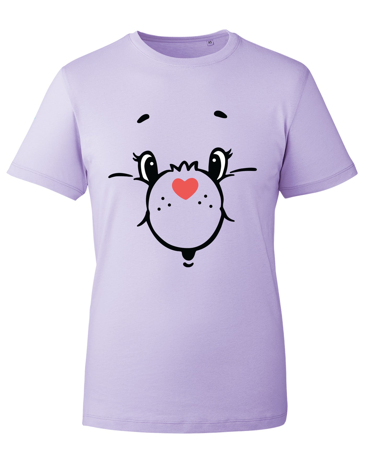 Pink Bear Face Unisex Organic T-Shirt