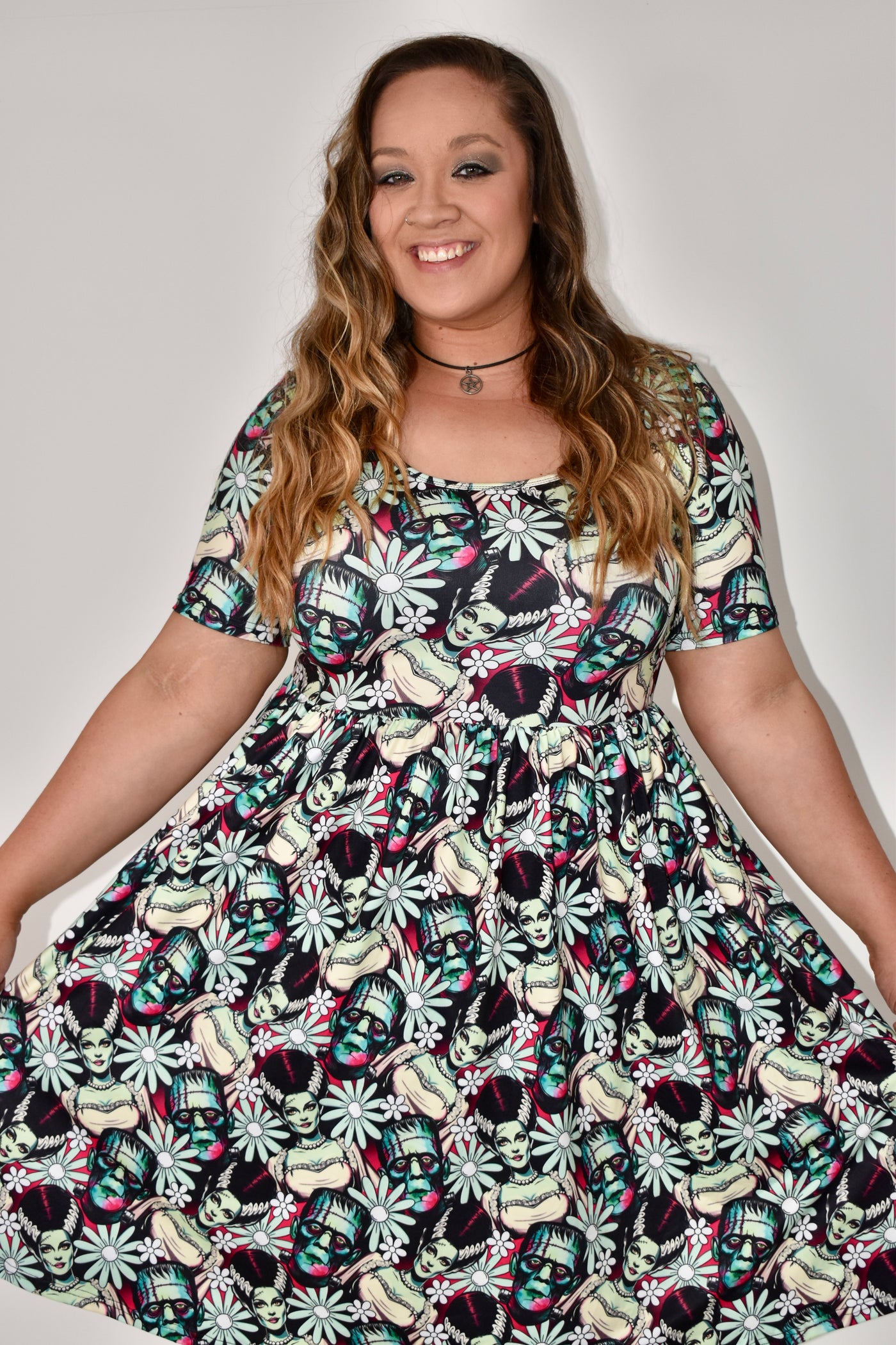 Limited Edition Monster Matrimony 2-Way Pocket Skater Dress