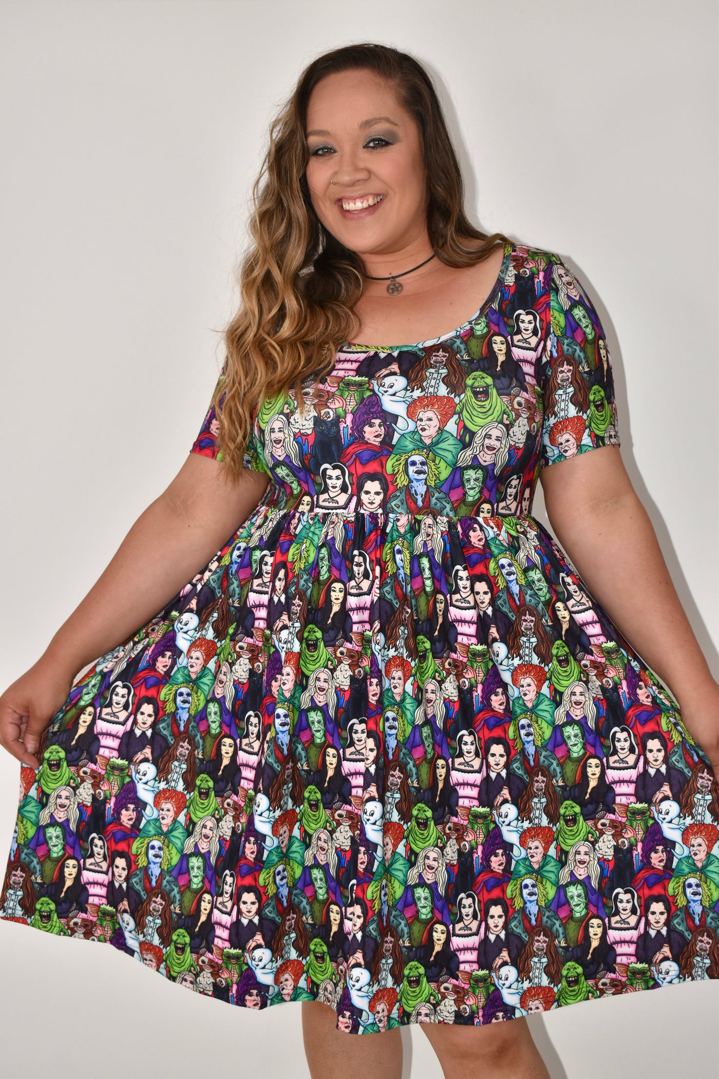 Limited Edition Tune Into Halloween 2-Way Pocket Skater Dress