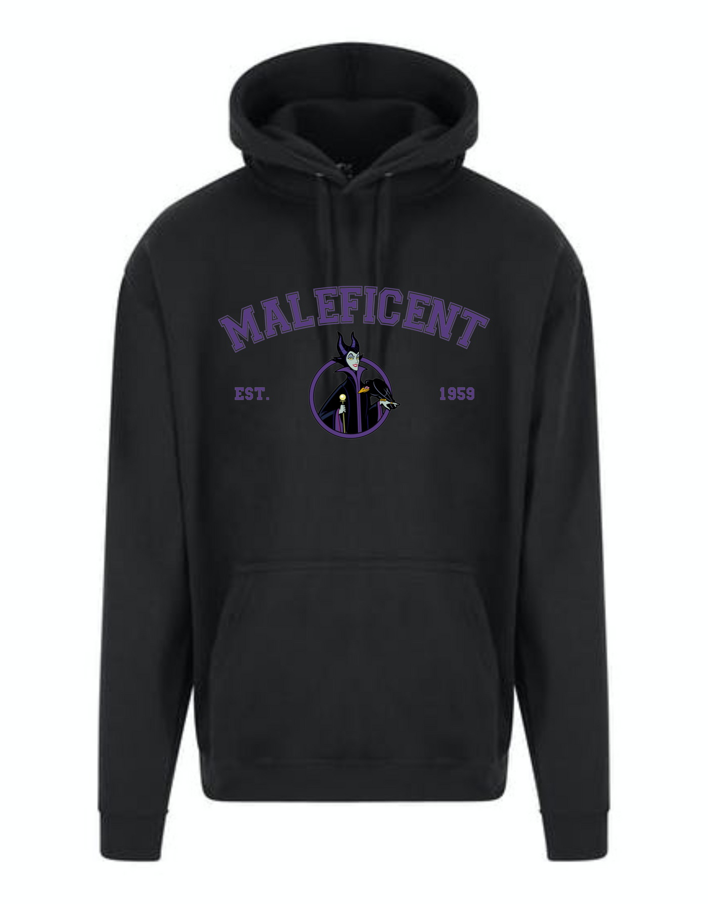 Front & Back "Maleficent" Longline Unisex Hoodie