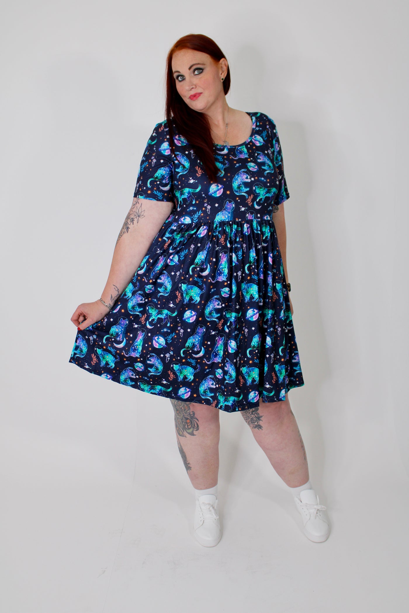 Pussy Planet 2-Way Pocket Skater Dress