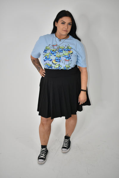 Light Blue Cute Aliens Unisex Organic T-Shirt