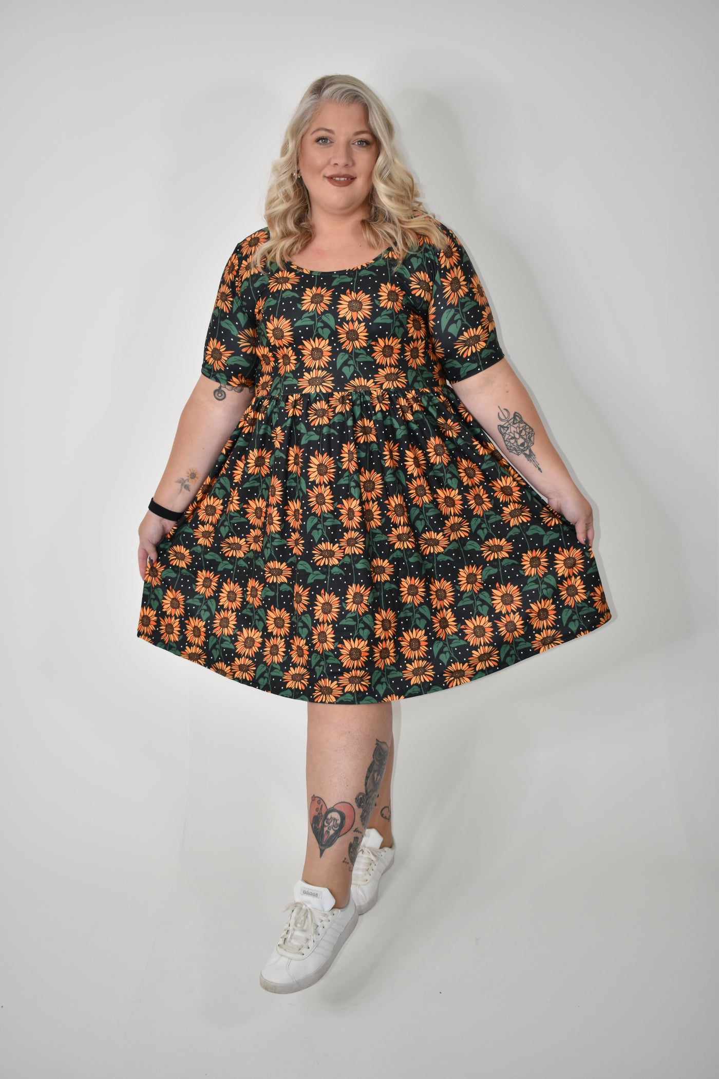 Sunny Spots 2-Way Pocket Skater Dress