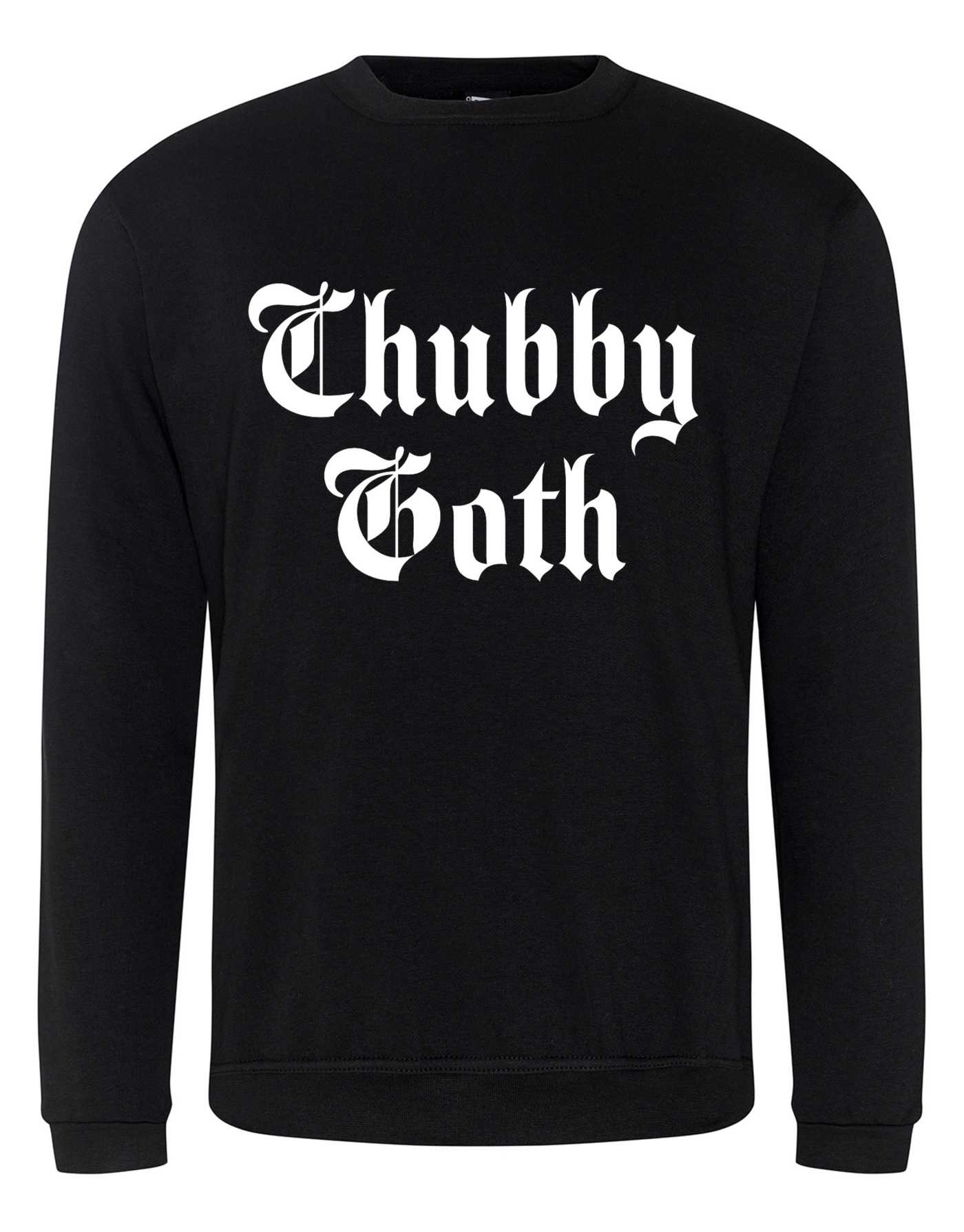 Black "Chubby Goth" Unisex Sweatshirt