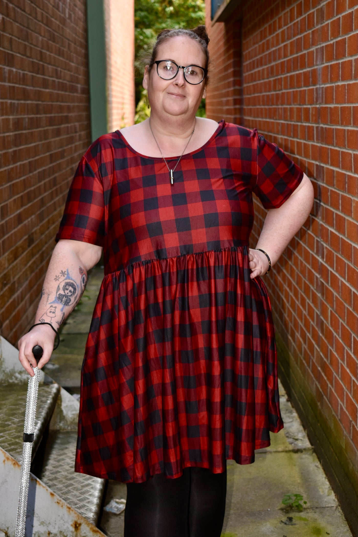 Rad Plaid Oversized Smock Dress