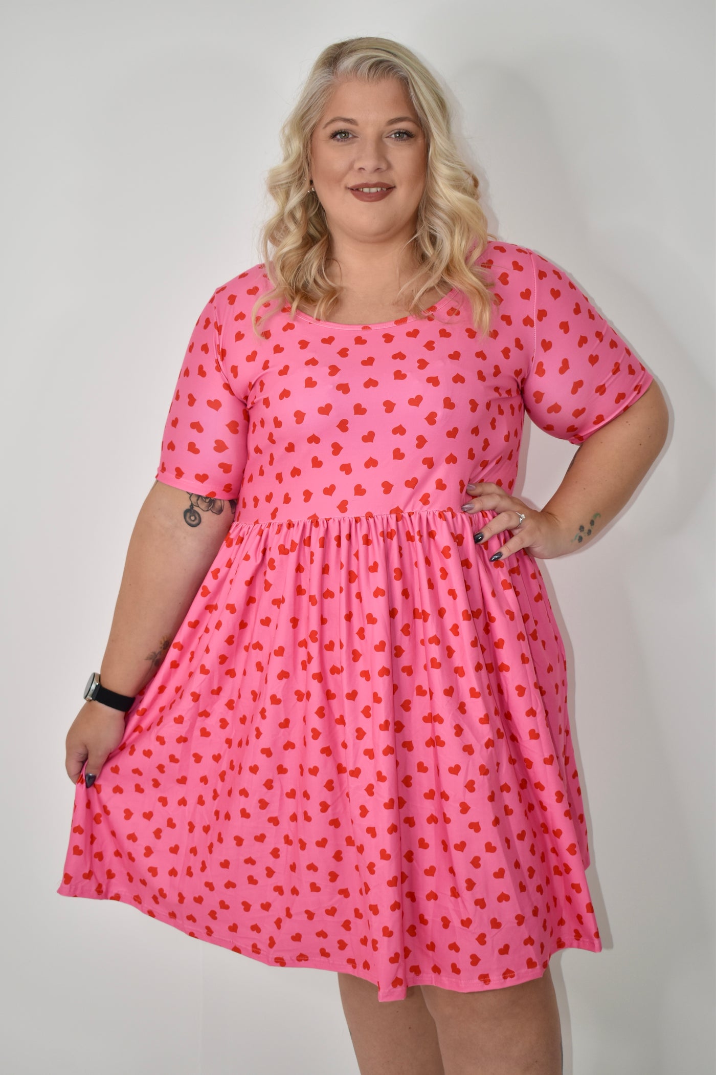 Stupid Cupid 2-Way Pocket Skater Dress