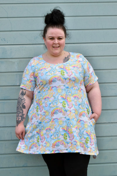 Retro Bears Pocket Swing Dress