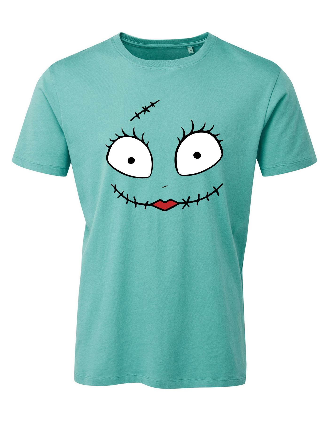 Teal Sally Stitches Unisex Organic T-Shirt