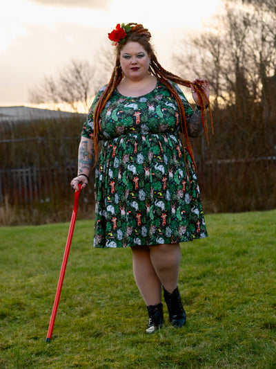 Safari So Good 2-Way Pocket Skater Dress
