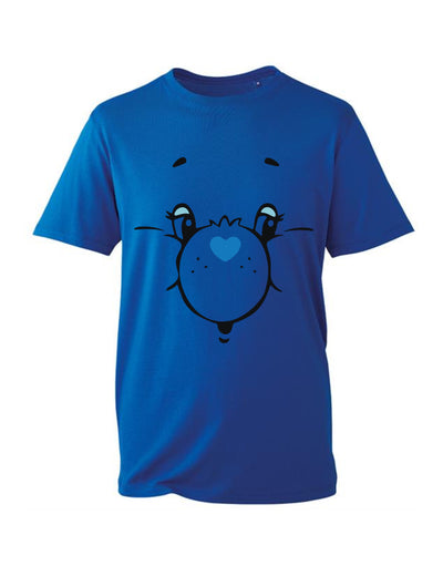 "Blue Bear Face" Unisex Organic T-Shirt