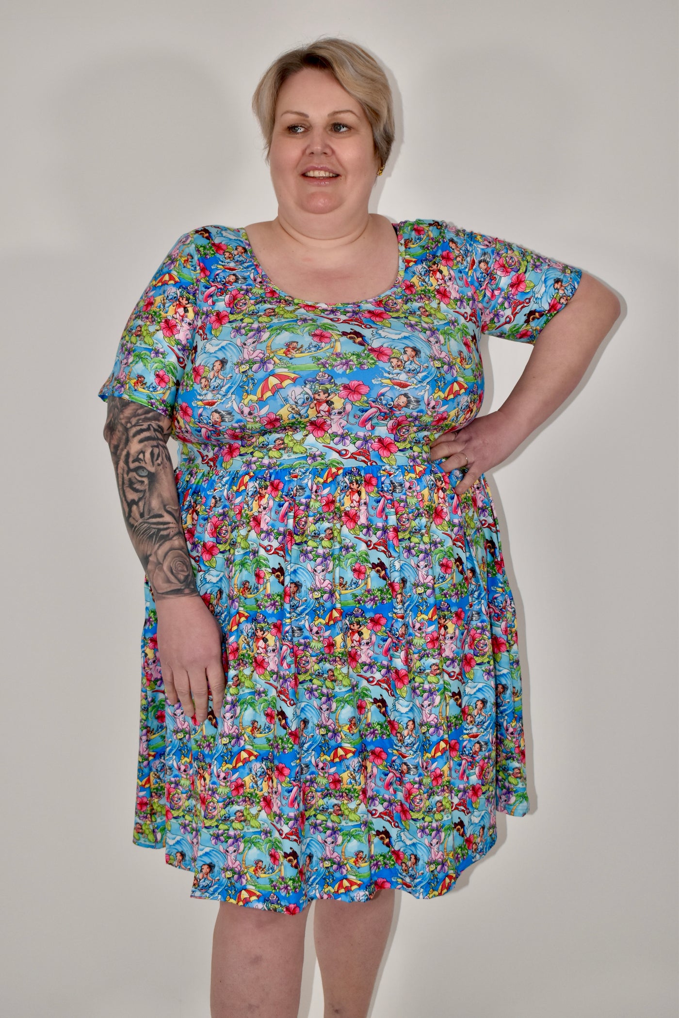 Alien Antics 2-Way Pocket Skater Dress