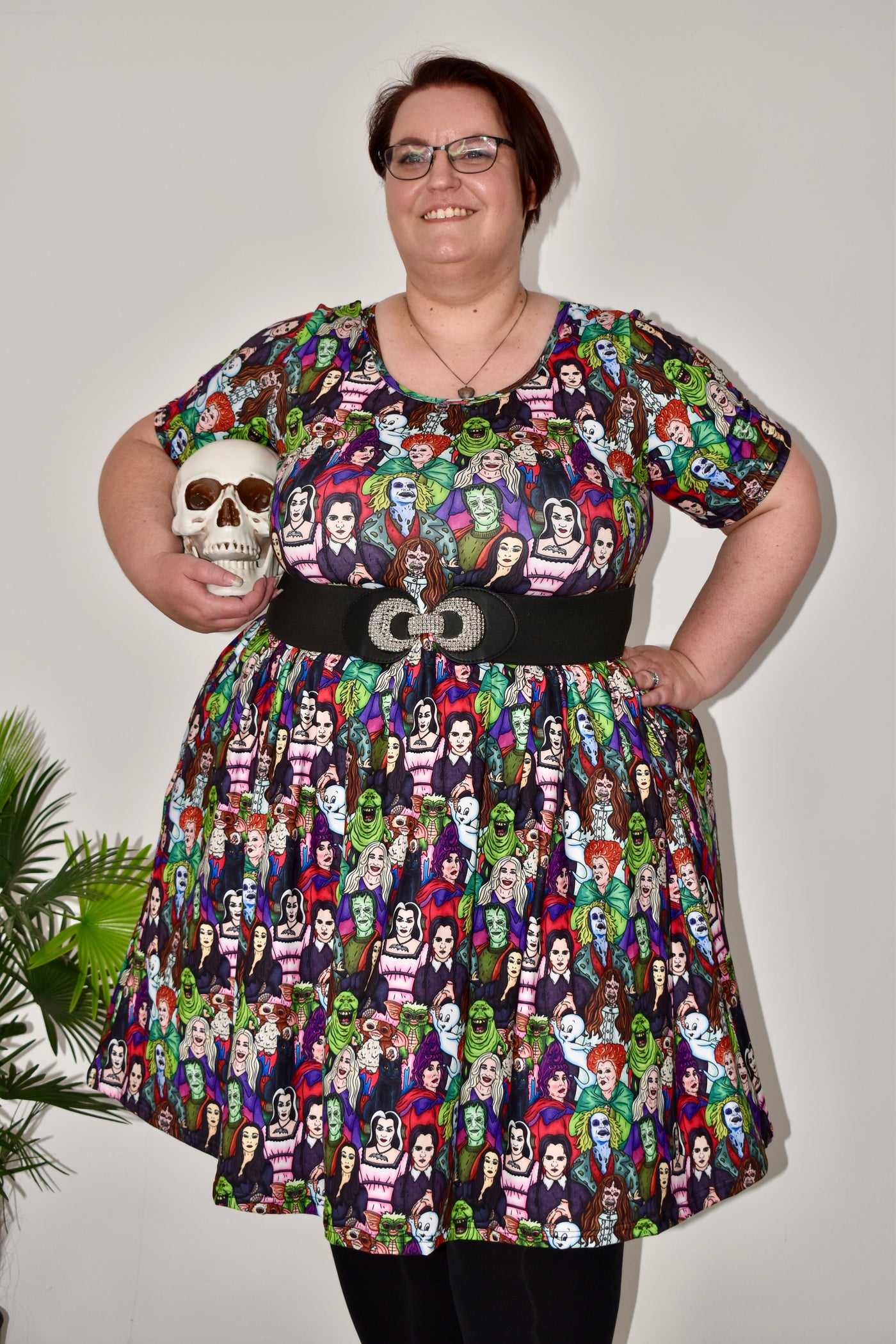 Limited Edition Tune Into Halloween 2-Way Pocket Skater Dress