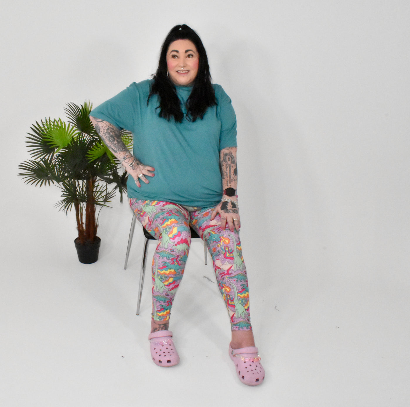 Prehistoric Pastels Super Soft Leggings