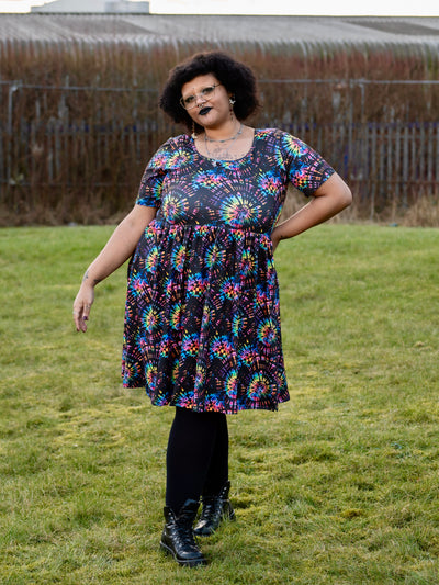 Twisted Kaleidoscope 2-Way Pocket Skater Dress