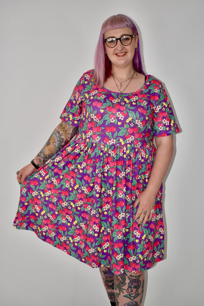 Topsy Curvy X Jelly With The Belly Cherry Pop 2-Way Pocket Skater Dress