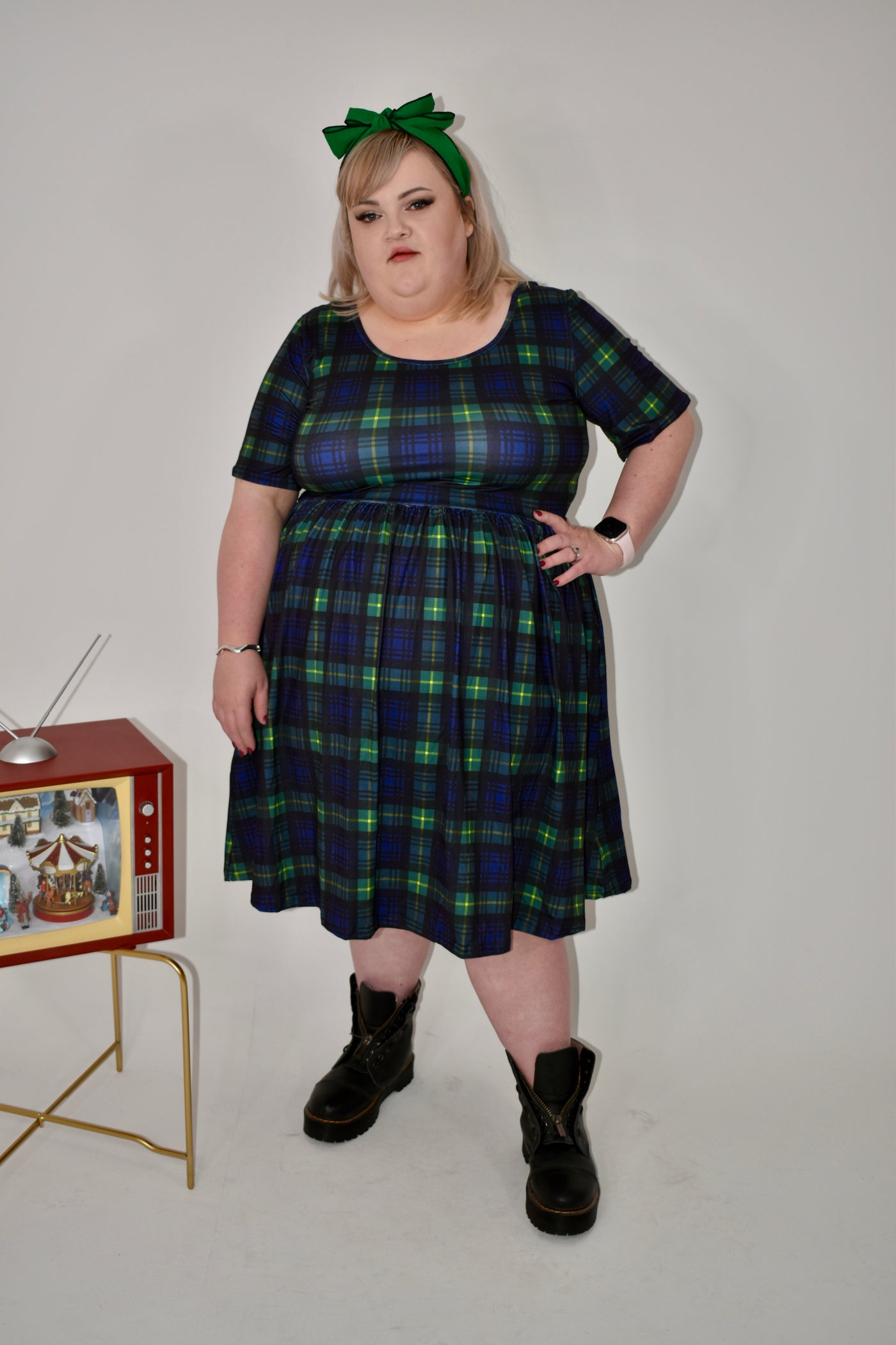 Kiltin' It 2-Way Pocket Skater Dress