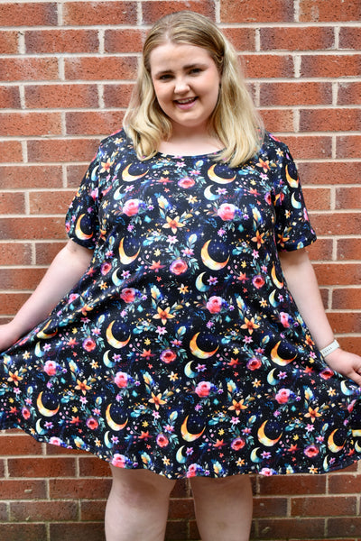 Witches Garden Pocket Swing Dress