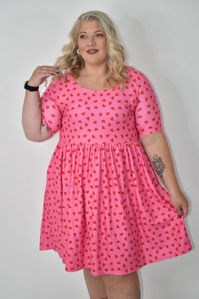 Stupid Cupid 2-Way Pocket Skater Dress