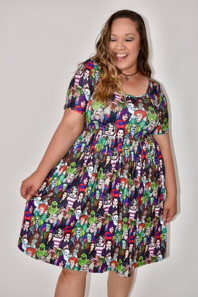 Limited Edition Tune Into Halloween 2-Way Pocket Skater Dress