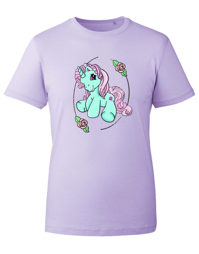 Floral Pony Unisex Organic T-Shirt
