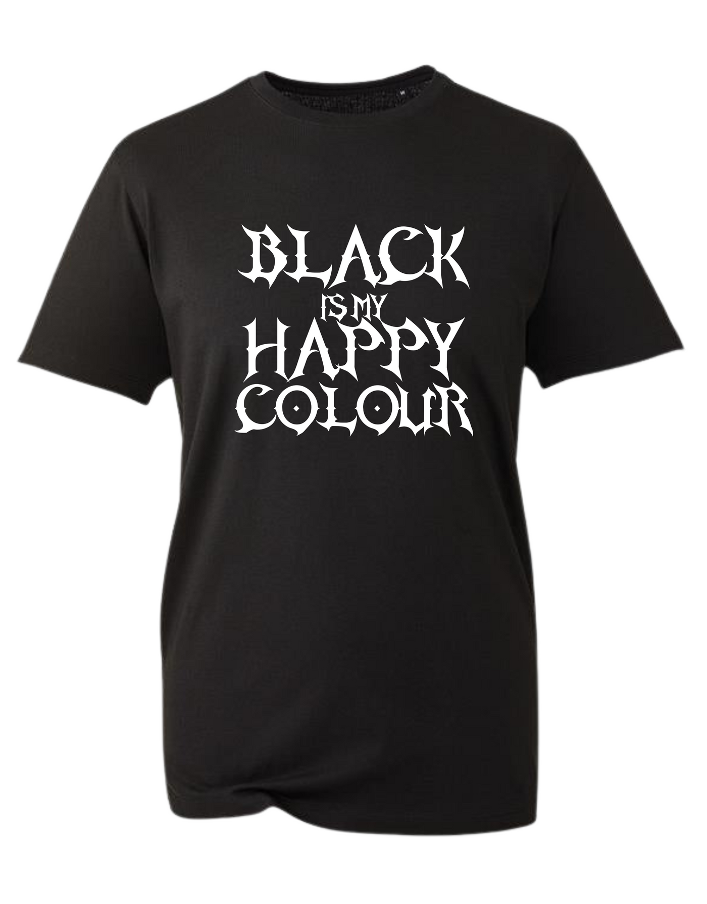 Black "Black Is My Happy Colour" Unisex Organic T-Shirt