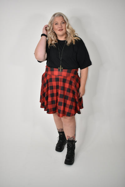 Rad Plaid Pocket Skater Skirt