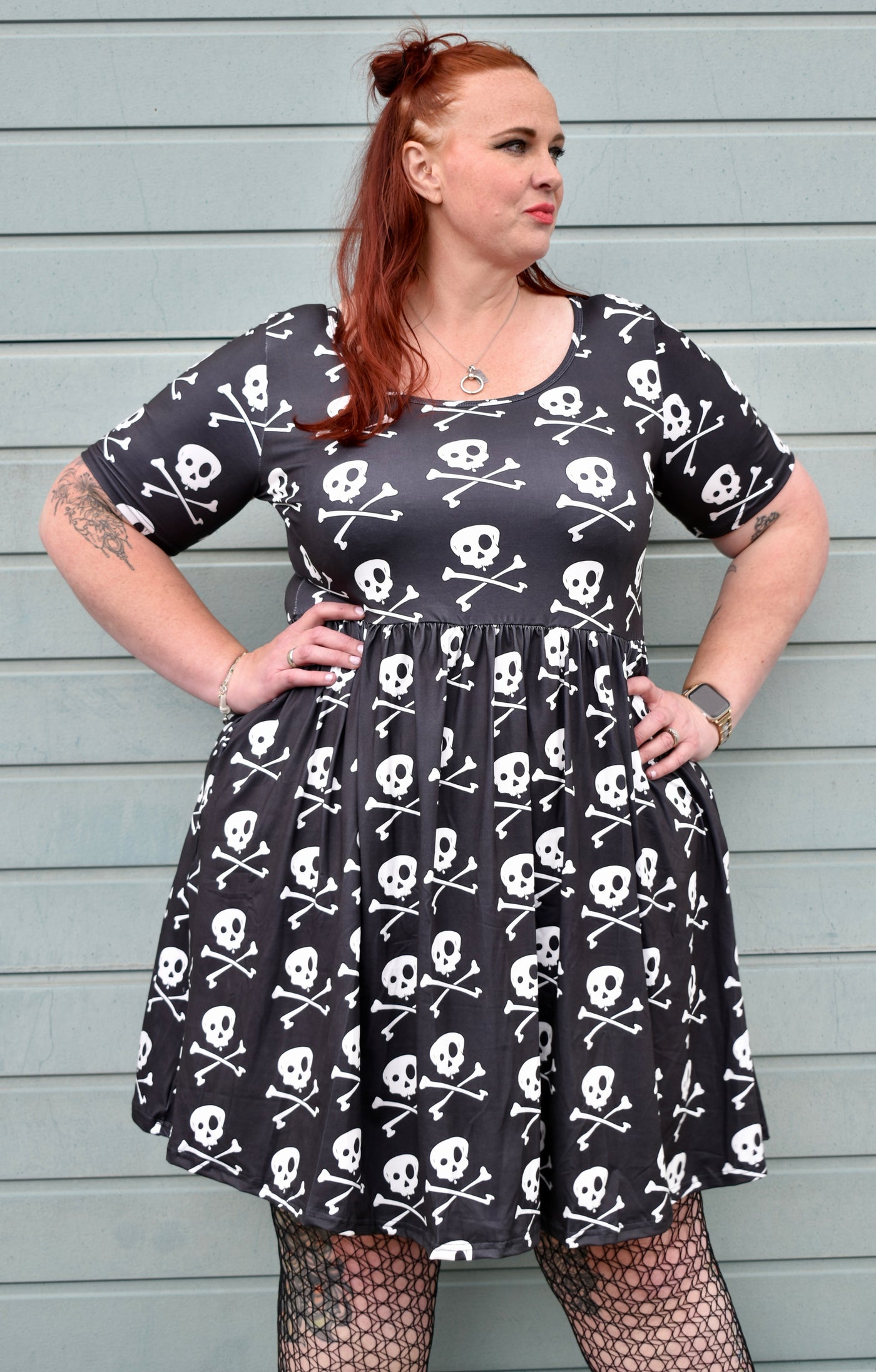 Shiver Your Timbers 2-Way Pocket Skater Dress