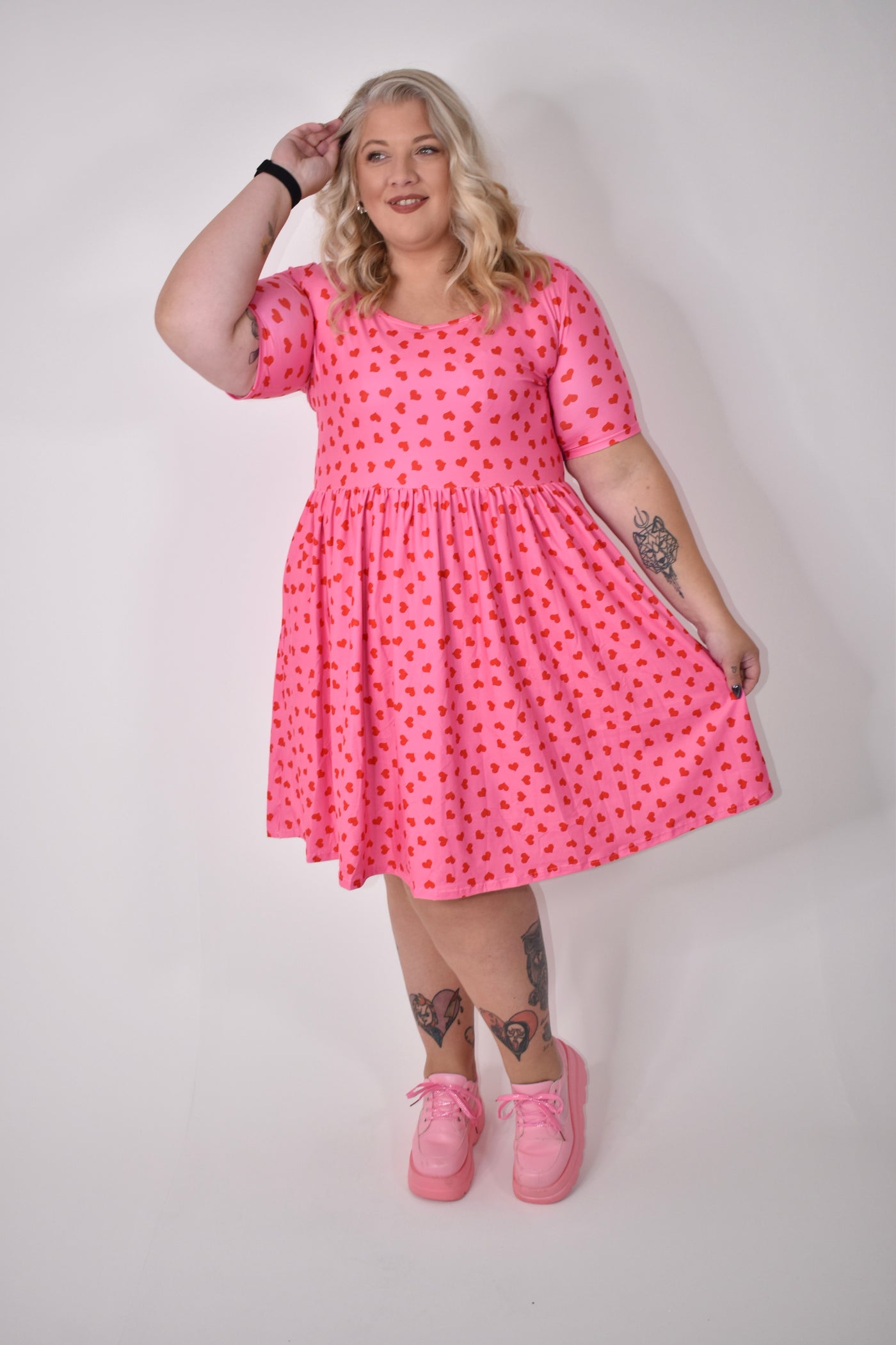 Stupid Cupid 2-Way Pocket Skater Dress