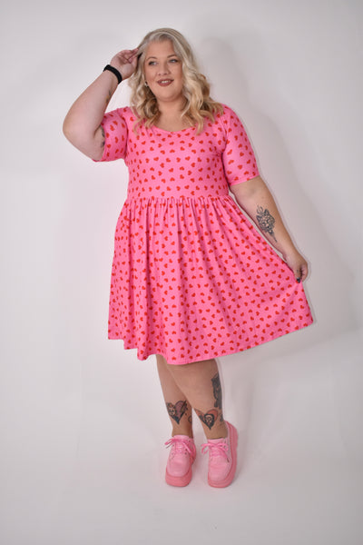 Stupid Cupid 2-Way Pocket Skater Dress