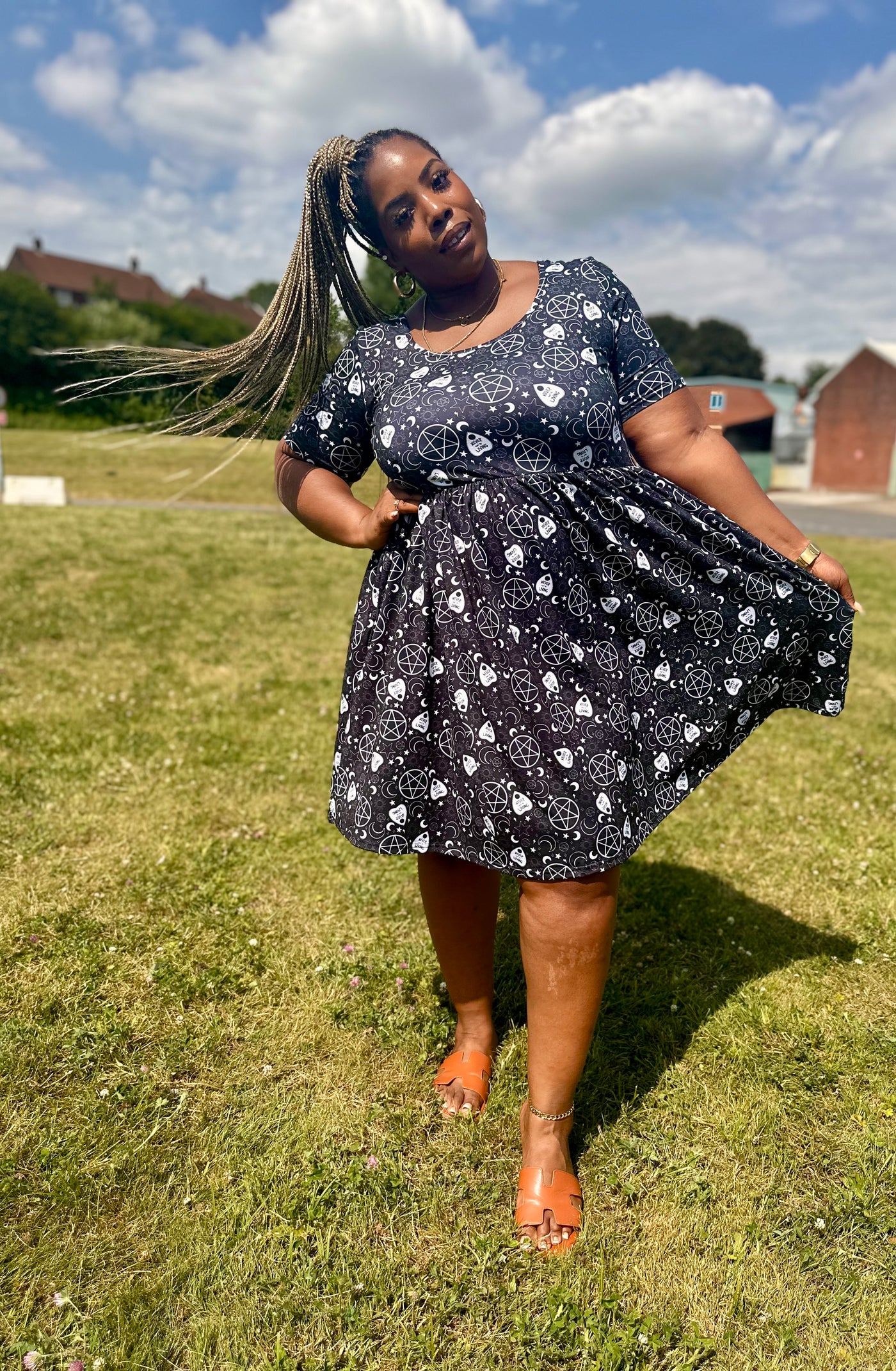 Never Trust The Living 2-Way Pocket Skater Dress