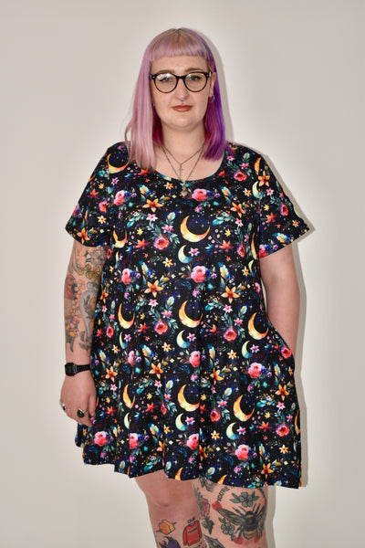 Witches Garden Pocket Swing Dress