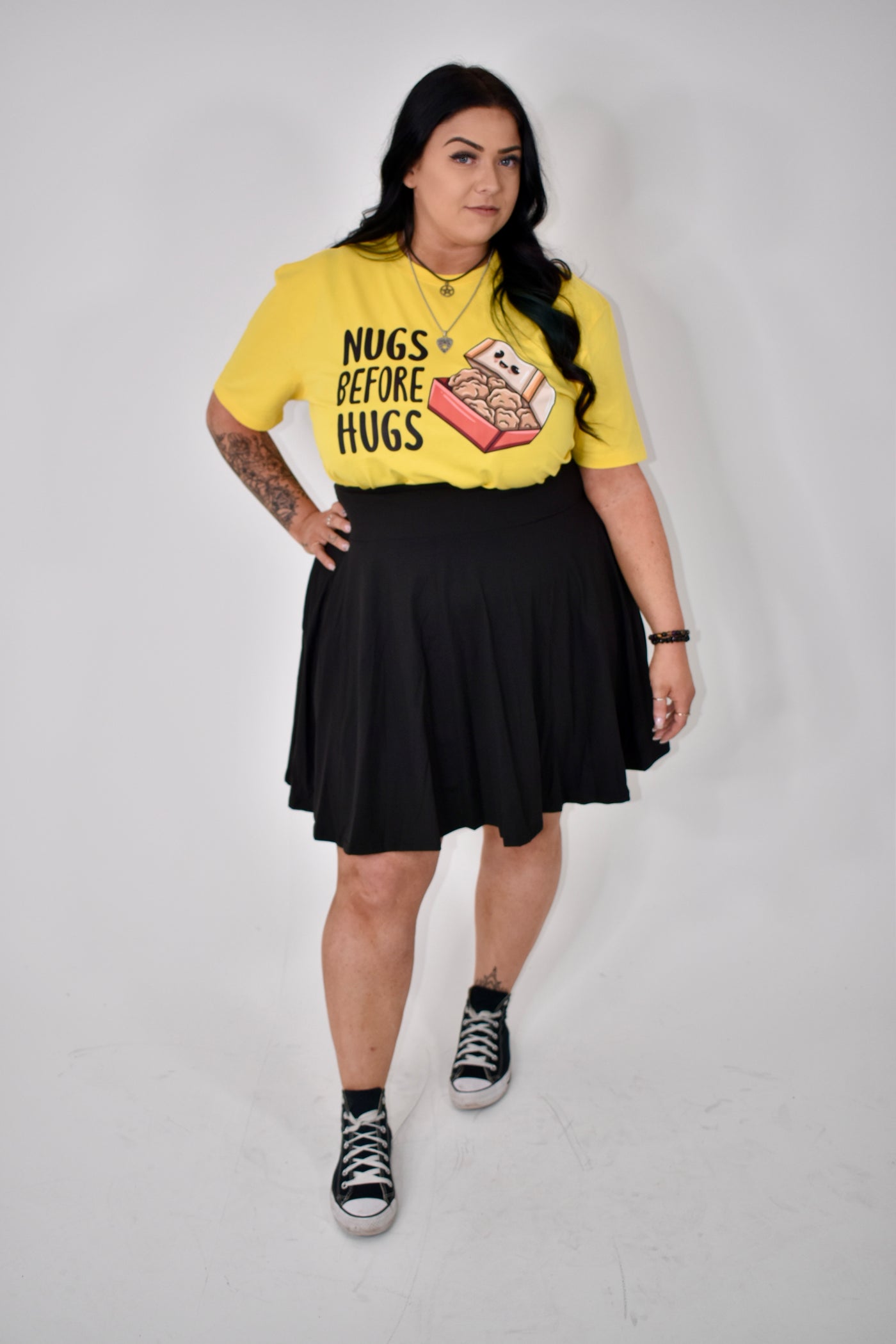 Yellow "Nugs Before Hugs" Unisex Organic T-Shirt