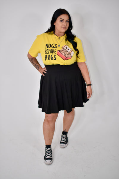 Yellow "Nugs Before Hugs" Unisex Organic T-Shirt