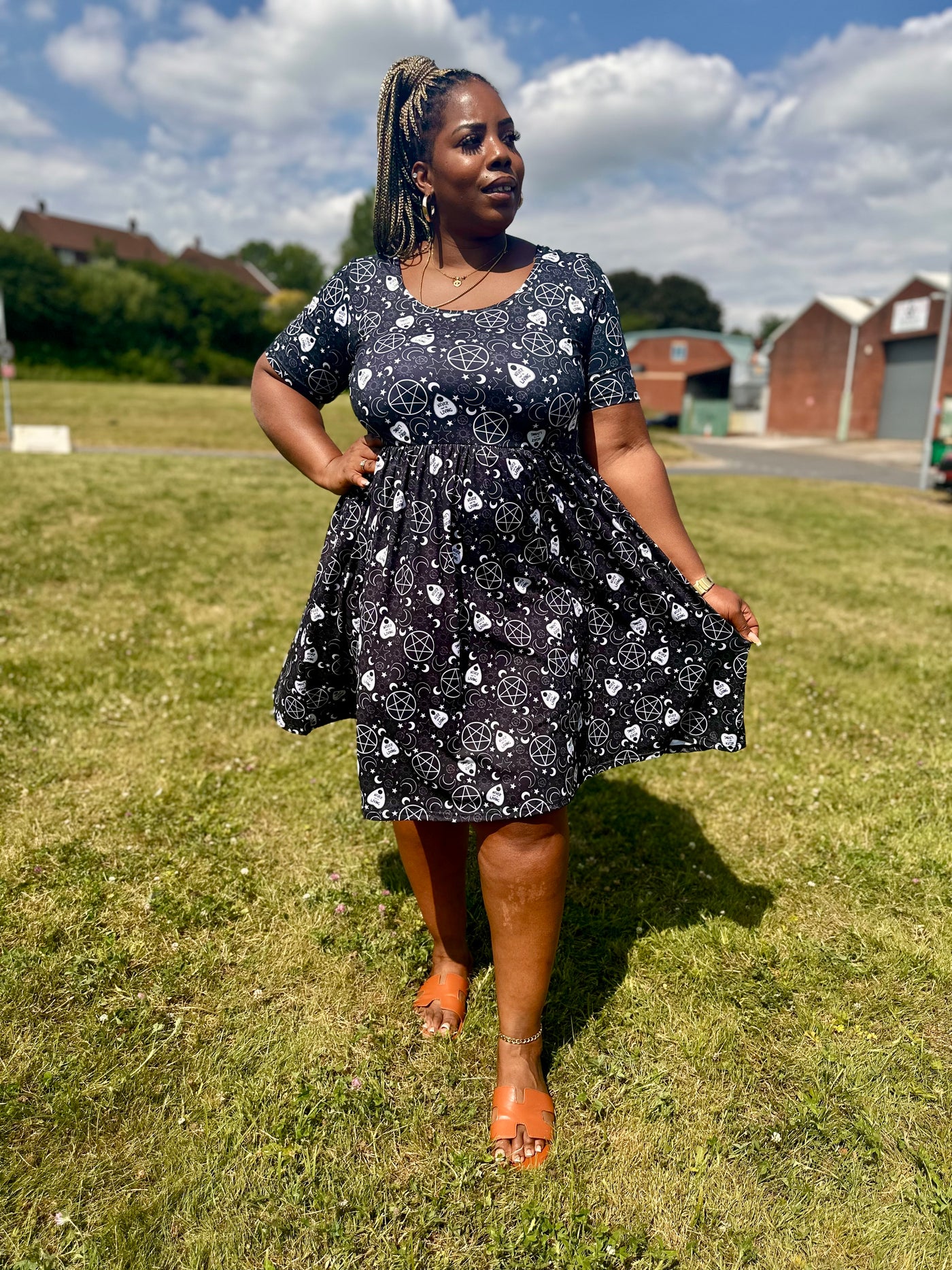 Never Trust The Living 2-Way Pocket Skater Dress