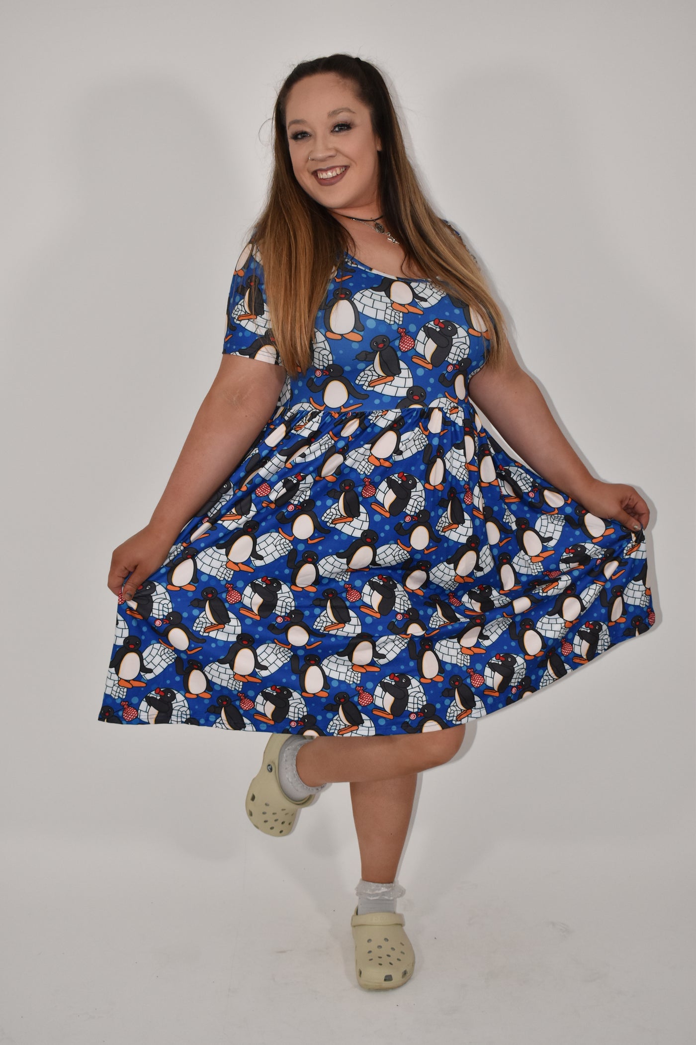 Looking Peng 2-Way Pocket Skater Dress