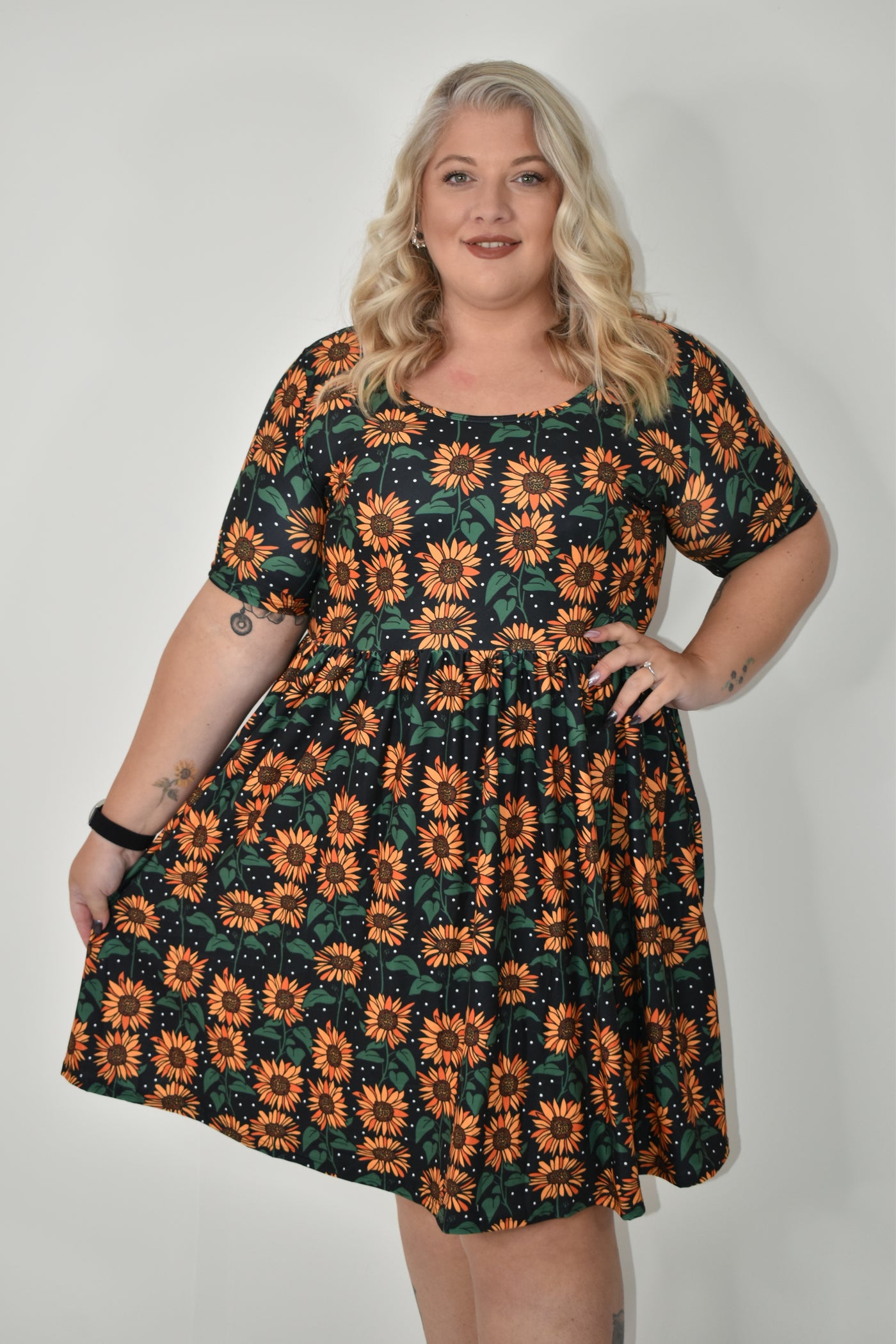 Sunny Spots 2-Way Pocket Skater Dress