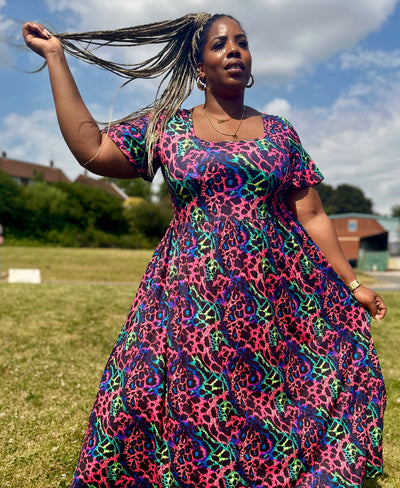 Fierce AF Angel Sleeve Pocket Maxi Dress