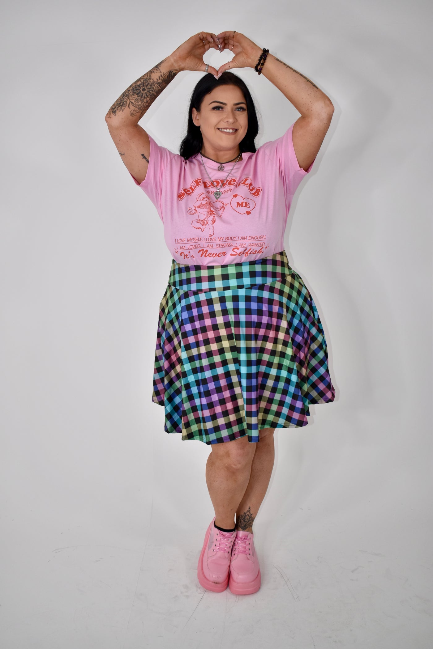 Light Pink "Self Love Club" Unisex Organic T-Shirt