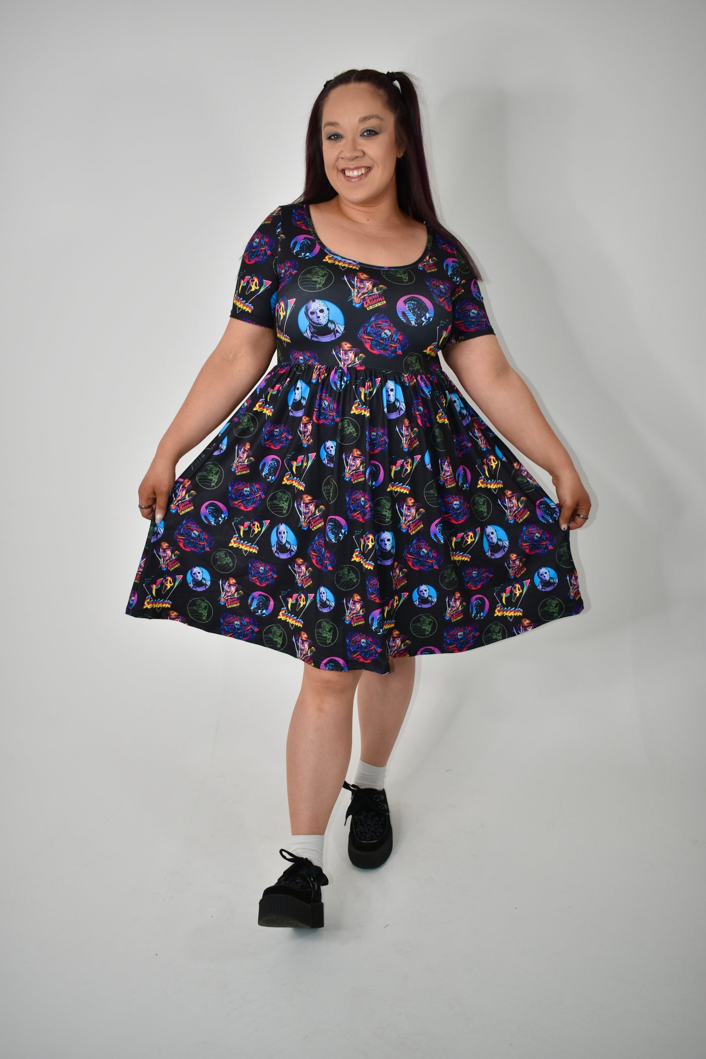 80's Horror 2-Way Pocket Skater Dress