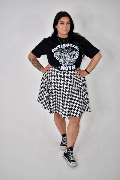 Black "Antisocial Moth" Unisex Organic T-Shirt
