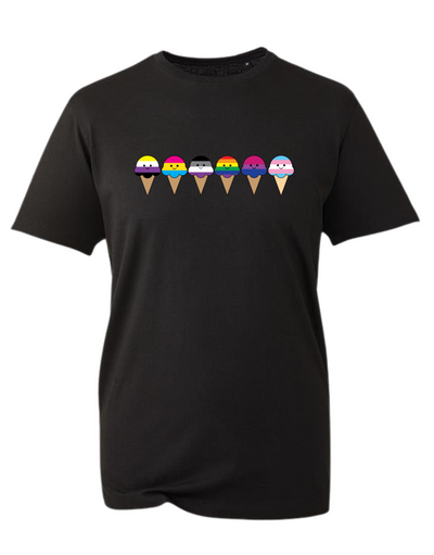 "Scoops Of Pride" Unisex Organic T-Shirt