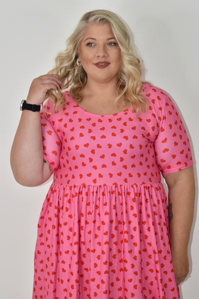 Stupid Cupid 2-Way Pocket Skater Dress