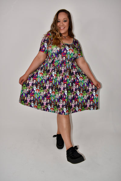 Limited Edition Tune Into Halloween 2-Way Pocket Skater Dress