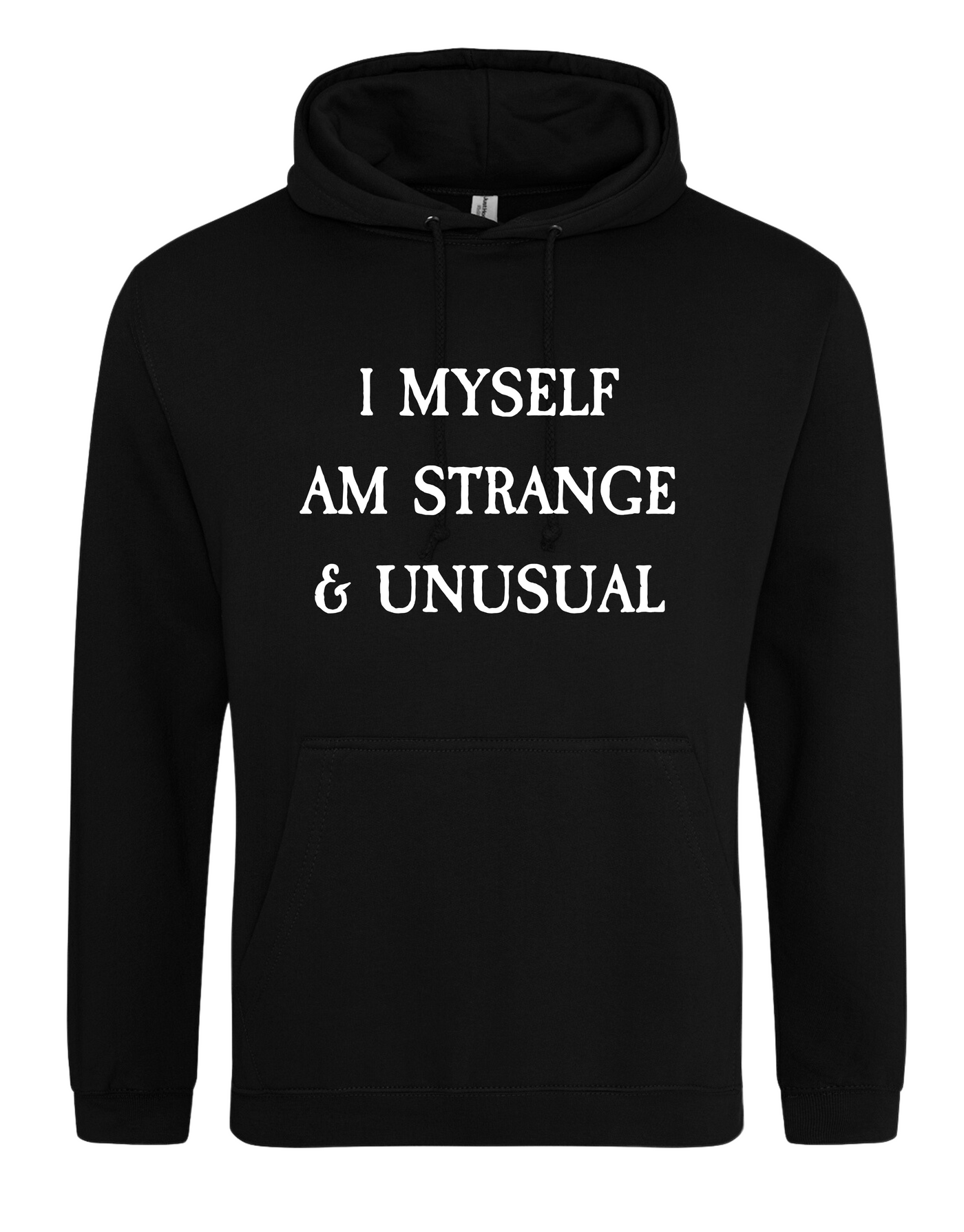 Black "Strange & Unusual" Standard Hoodie