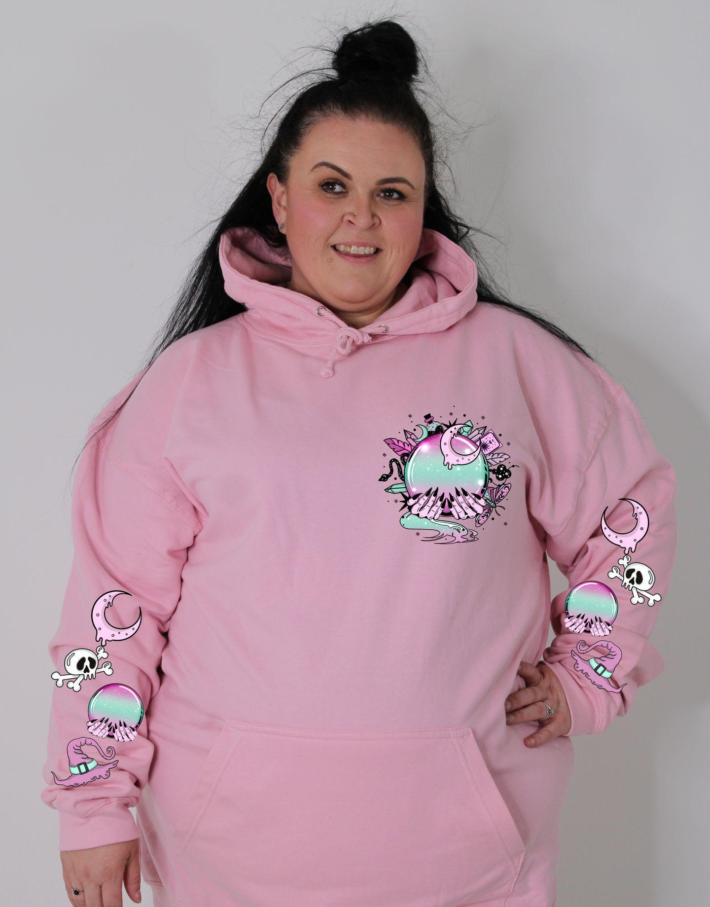 "Crystal Ball" F&B Sleeve Print Standard Unisex Hoodie