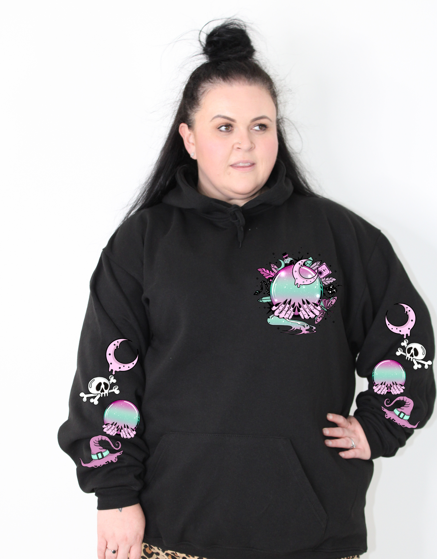 "Crystal Ball" F&B Sleeve Print Standard Unisex Hoodie