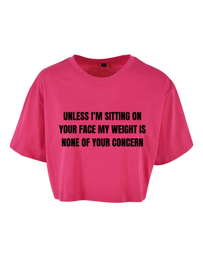 "My Weight" Unisex Cropped T-Shirt