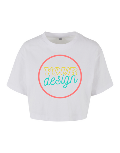 ***PLEASE READ DESCRIPTION*** Design Your Own Full Colour Unisex Cropped T-Shirt