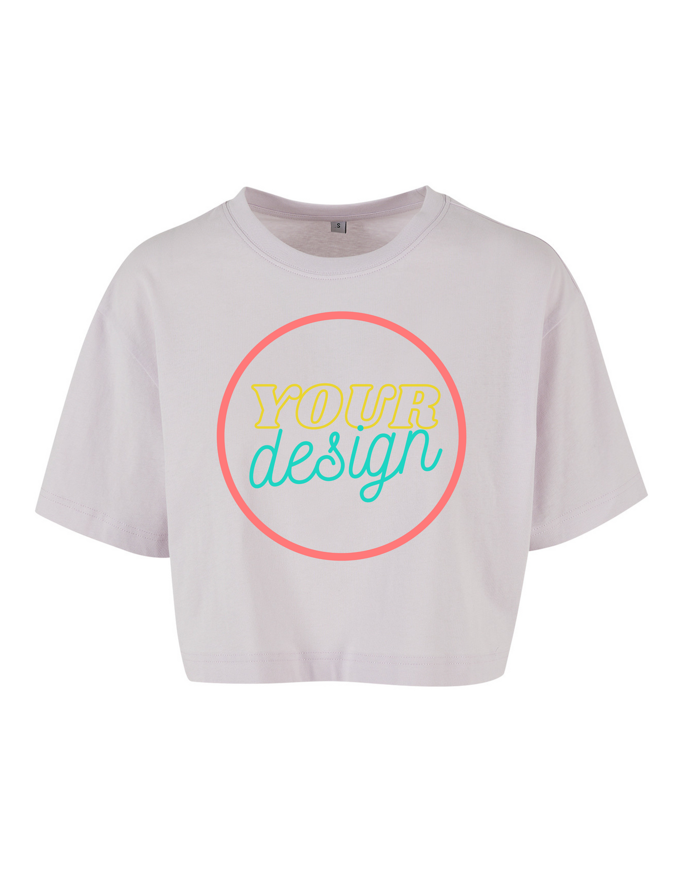 ***PLEASE READ DESCRIPTION*** Design Your Own Full Colour Unisex Cropped T-Shirt