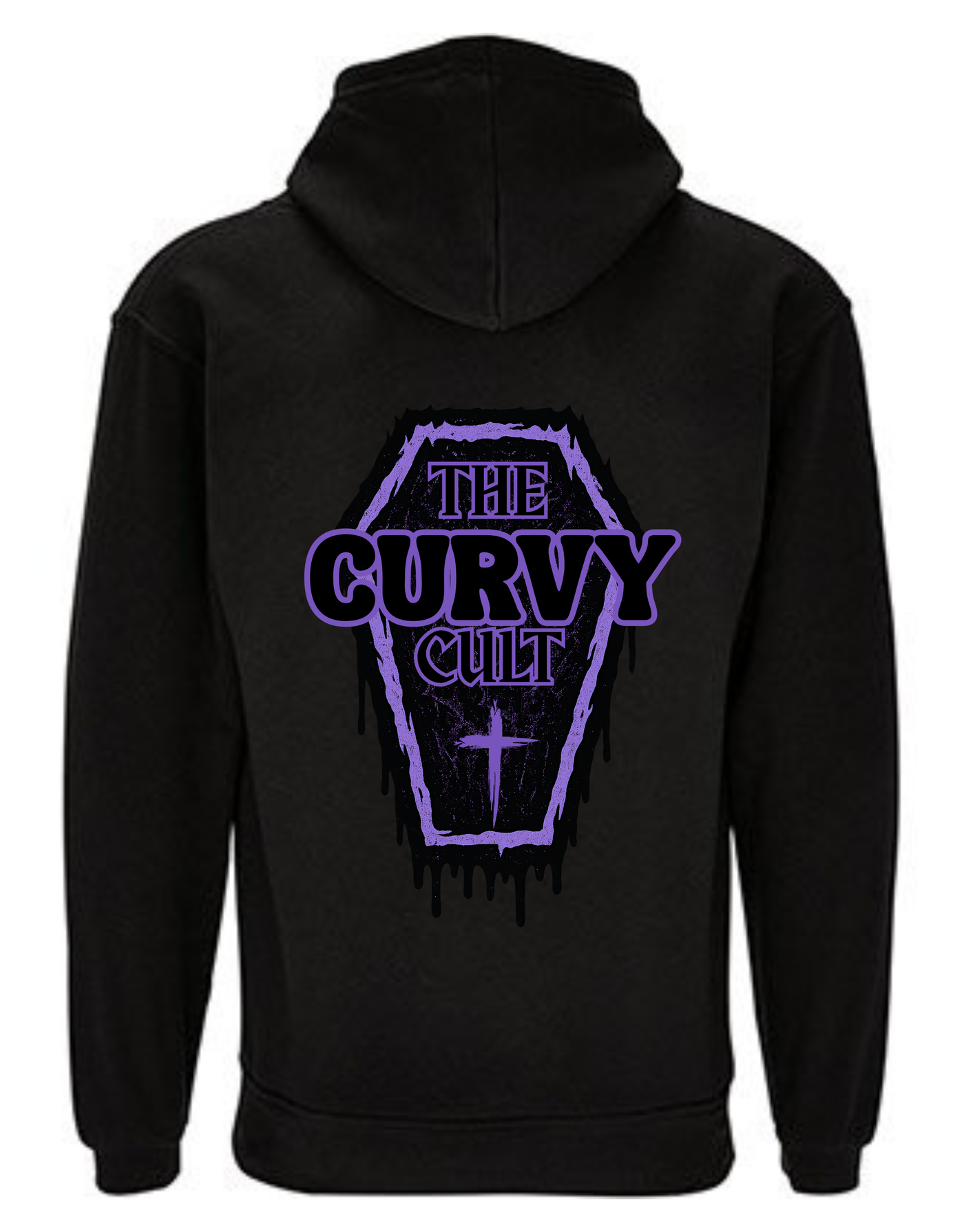 Black "Curvy Cult" F&B Standard Unisex Hoodie